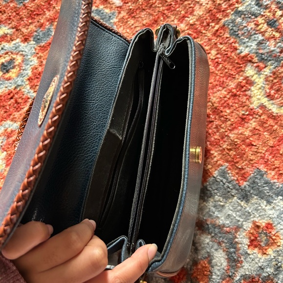 Vintage Carryland Bag (Navy and Brown) - Picture 6 of 6